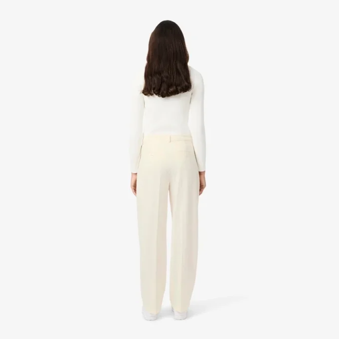 Dámské oversized plisované flanelové kalhoty Dámské oversized plisované flanelové kalhoty