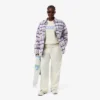 Dámská oversized prošívaná vlněná košile Dámská oversized prošívaná vlněná košile