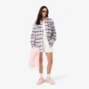 Dámská oversized prošívaná vlněná košile Dámská oversized prošívaná vlněná košile