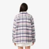 Dámská oversized prošívaná vlněná košile Dámská oversized prošívaná vlněná košile
