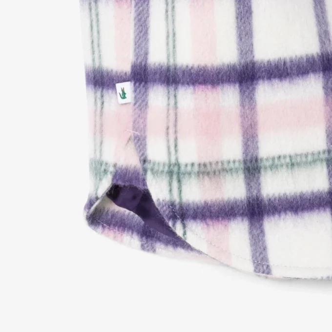 Dámská oversized prošívaná vlněná košile Dámská oversized prošívaná vlněná košile