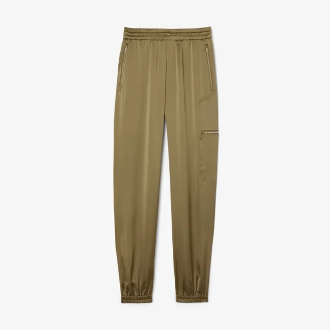 Dámské oversized saténové tepláky Dámské oversized saténové tepláky