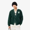 Dámský oversized vycpaný nylonový kardigan Dámský oversized vycpaný nylonový kardigan