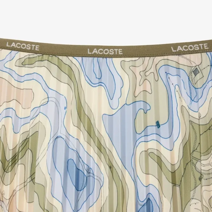 Dámská plisovaná sukně s potiskem Topography