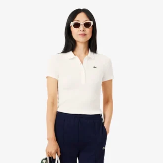 Dámská polokošile L.12.D Slim Fit z žebrované bavlny