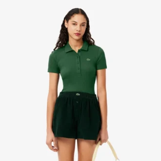 Dámská polokošile L.12.D Slim Fit z žebrované bavlny