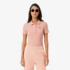 Dámská polokošile L.12.D Slim Fit z žebrované bavlny Dámská polokošile L.12.D Slim Fit z žebrované bavlny