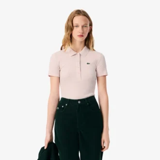Dámská polokošile L.12.D Slim Fit z žebrované bavlny