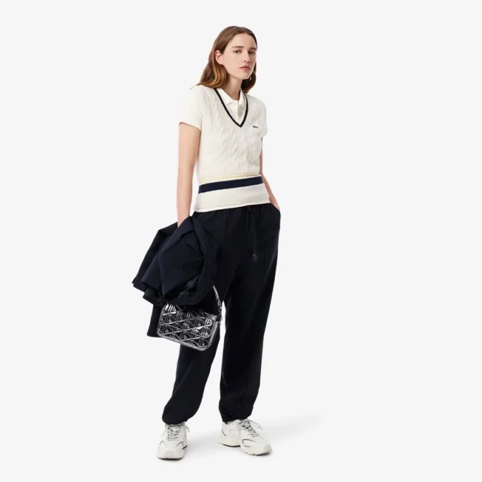 Dámská polokošile L.12.D Slim Fit z žebrované bavlny Dámská polokošile L.12.D Slim Fit z žebrované bavlny