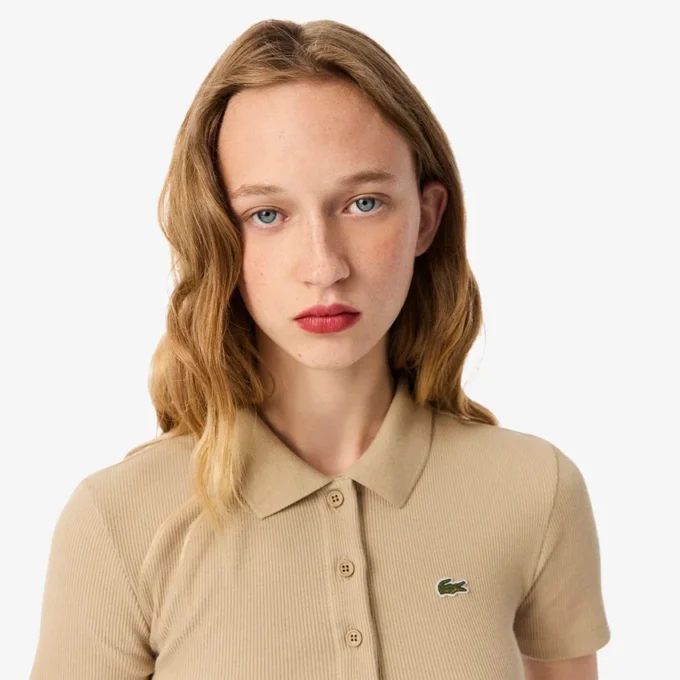 Dámská polokošile L.12.D Slim Fit z žebrované bavlny Dámská polokošile L.12.D Slim Fit z žebrované bavlny