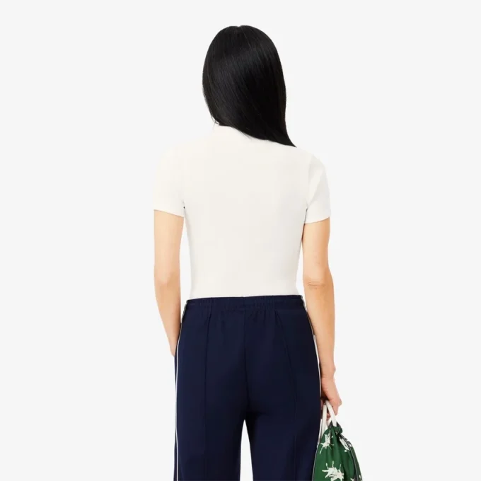 Dámská polokošile L.12.D Slim Fit z žebrované bavlny Dámská polokošile L.12.D Slim Fit z žebrované bavlny