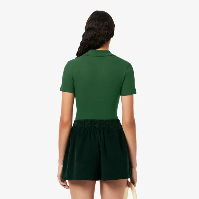 Dámská polokošile L.12.D Slim Fit z žebrované bavlny Dámská polokošile L.12.D Slim Fit z žebrované bavlny