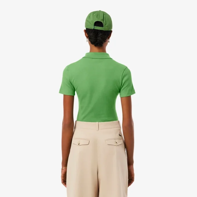 Dámská polokošile L.12.D Slim Fit z žebrované bavlny Dámská polokošile L.12.D Slim Fit z žebrované bavlny