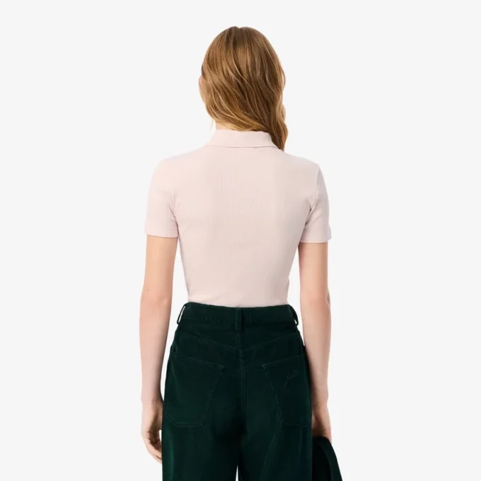 Dámská polokošile L.12.D Slim Fit z žebrované bavlny Dámská polokošile L.12.D Slim Fit z žebrované bavlny
