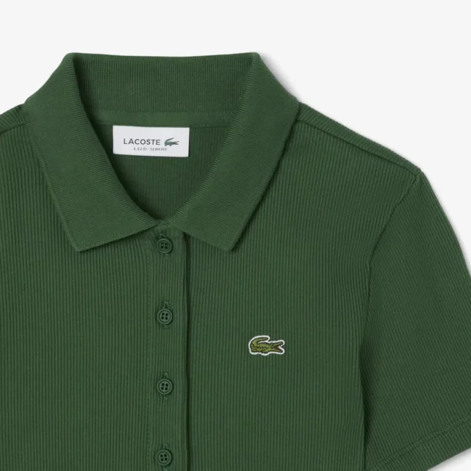 Dámská polokošile L.12.D Slim Fit z žebrované bavlny Dámská polokošile L.12.D Slim Fit z žebrované bavlny