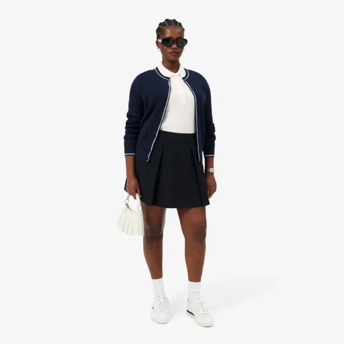 Dámská polokošile L.12.D Slim Fit z žebrované bavlny Dámská polokošile L.12.D Slim Fit z žebrované bavlny
