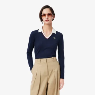 Dámská polokošile s dlouhým rukávem, slim fit a ozdobnými detaily Dámská polokošile s dlouhým rukávem, slim fit a ozdobnými detaily