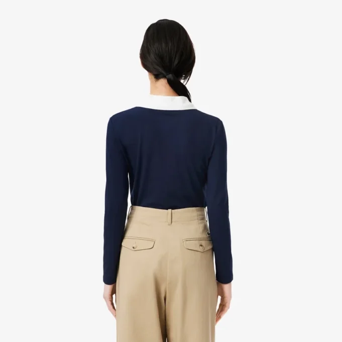 Dámská polokošile s dlouhým rukávem, slim fit a ozdobnými detaily Dámská polokošile s dlouhým rukávem, slim fit a ozdobnými detaily
