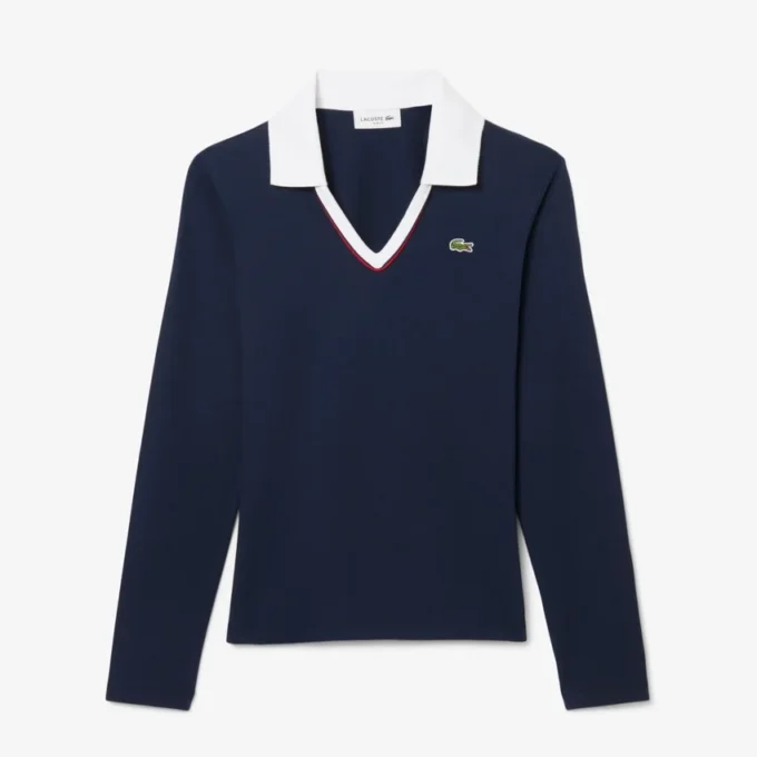 Dámská polokošile s dlouhým rukávem, slim fit a ozdobnými detaily Dámská polokošile s dlouhým rukávem, slim fit a ozdobnými detaily