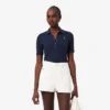 Dámská polokošile Slim Fit Pointelle s logem L.12.12 Dámská polokošile Slim Fit Pointelle s logem L.12.12