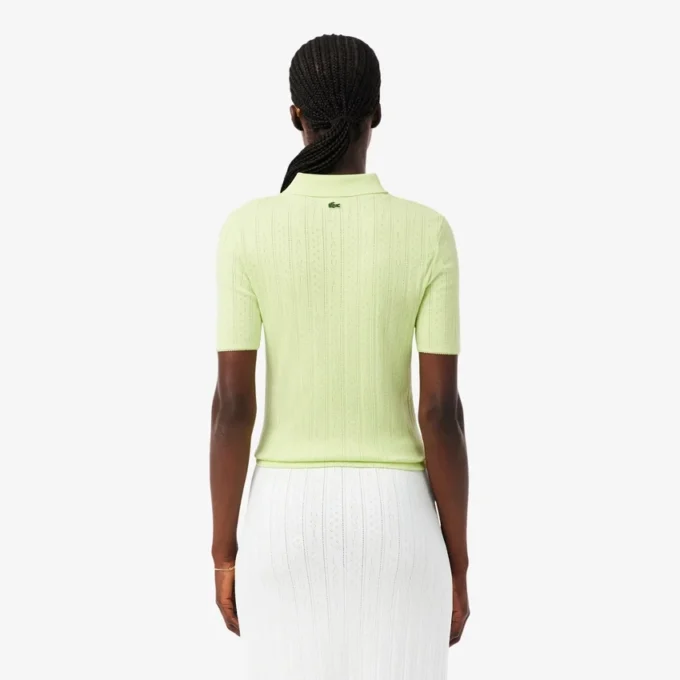 Dámská polokošile Slim Fit Pointelle s logem L.12.12