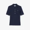 Dámská polokošile Slim Fit Pointelle s logem L.12.12 Dámská polokošile Slim Fit Pointelle s logem L.12.12