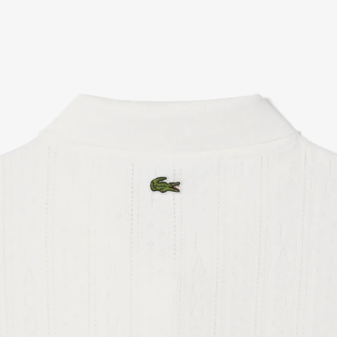 Dámská polokošile Slim Fit Pointelle s logem L.12.12