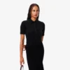 Dámská polokošile Slim Fit s žebrovaným úpletem Dámská polokošile Slim Fit s žebrovaným úpletem