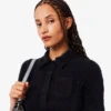 Dámská polokošile Slim Fit s žebrovaným úpletem Dámská polokošile Slim Fit s žebrovaným úpletem
