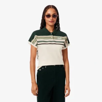 Dámská pruhovaná polokošile Slim Fit vyrobená ve Francii