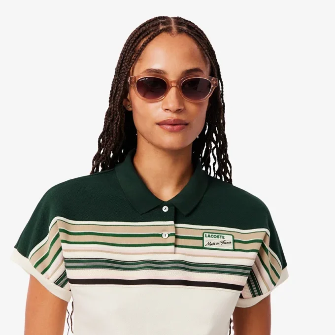 Dámská pruhovaná polokošile Slim Fit vyrobená ve Francii Dámská pruhovaná polokošile Slim Fit vyrobená ve Francii