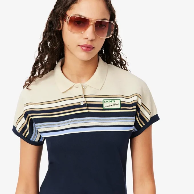 Dámská pruhovaná polokošile Slim Fit vyrobená ve Francii Dámská pruhovaná polokošile Slim Fit vyrobená ve Francii