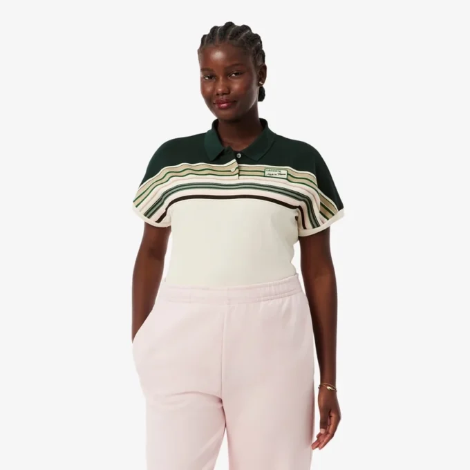 Dámská pruhovaná polokošile Slim Fit vyrobená ve Francii Dámská pruhovaná polokošile Slim Fit vyrobená ve Francii