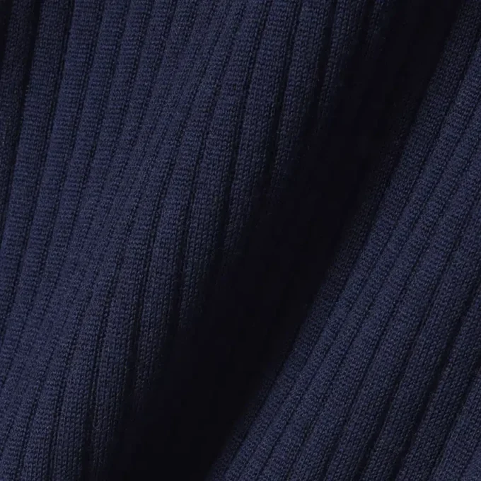 Dámský svetr s krátkým rukávem z merino vlny s žebrovaným úpletem Dámský svetr s krátkým rukávem z merino vlny s žebrovaným úpletem