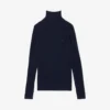 Dámský svetr s vysokým límcem z žebrované merino vlny Dámský svetr s vysokým límcem z žebrované merino vlny