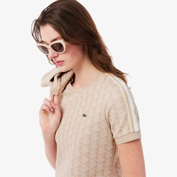 Dámské tričko Monogram se slim fit střihem Dámské tričko Monogram se slim fit střihem