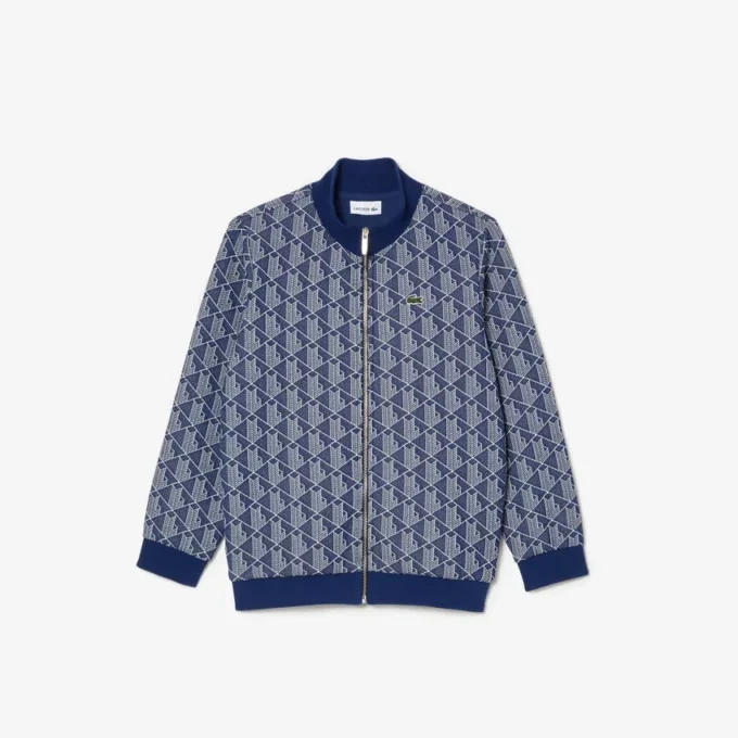 Dětská mikina s vysokým límcem a zipem Paris Monogram Dětská mikina s vysokým límcem a zipem Paris Monogram