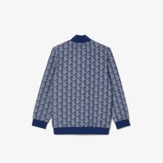 Dětská mikina s vysokým límcem a zipem Paris Monogram
