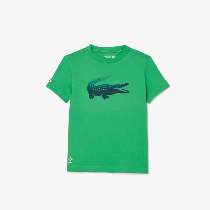Dětské tričko Lacoste X Daniil Medvedev Ultra Dry Dětské tričko Lacoste X Daniil Medvedev Ultra Dry