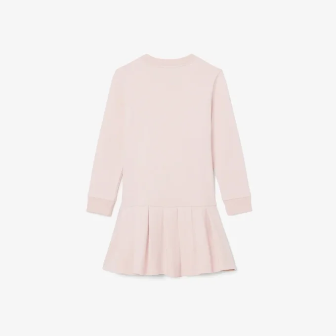 Dívčí fleecové šaty s dlouhým rukávem Dívčí fleecové šaty s dlouhým rukávem