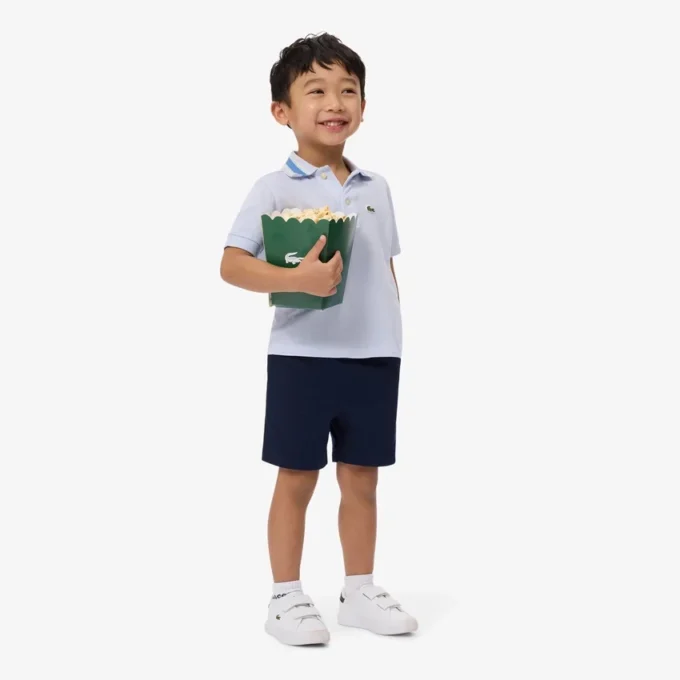 Elastické bavlněné keprové chino šortky Elastické bavlněné keprové chino šortky
