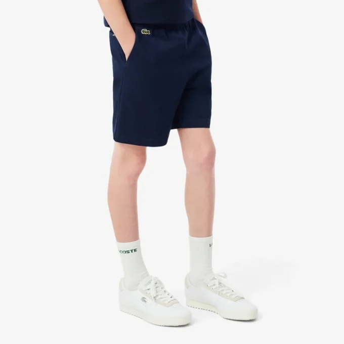 Elastické bavlněné keprové chino šortky Elastické bavlněné keprové chino šortky