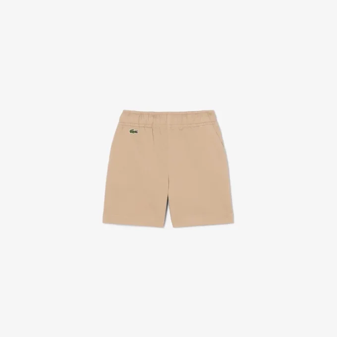 Elastické bavlněné keprové chino šortky Elastické bavlněné keprové chino šortky
