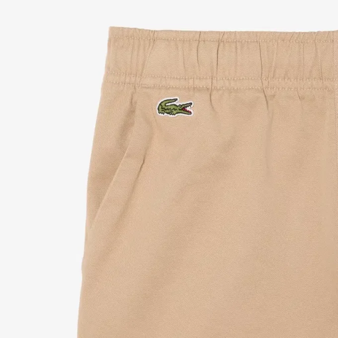 Elastické bavlněné keprové chino šortky Elastické bavlněné keprové chino šortky