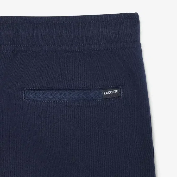 Elastické bavlněné keprové chino šortky Elastické bavlněné keprové chino šortky