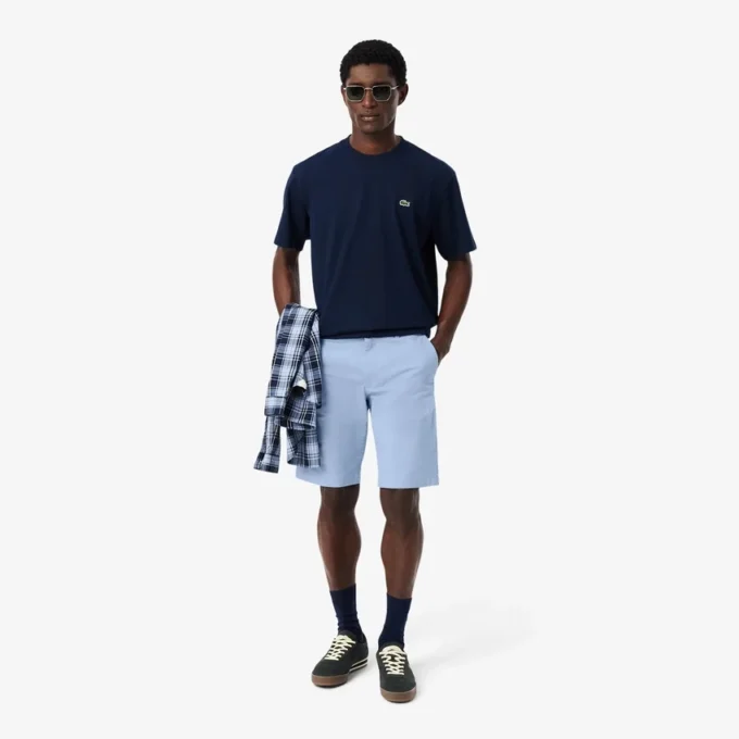 Elastické keprové chino šortky Elastické keprové chino šortky