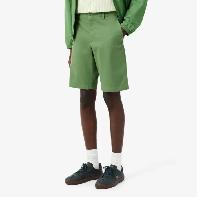 Elastické keprové chino šortky Elastické keprové chino šortky