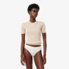 Elastické tanga z pointelle