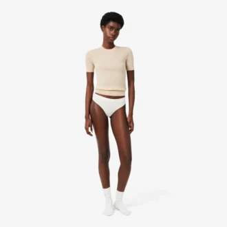 Elastické tanga z pointelle