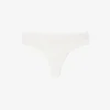 Elastické tanga z pointelle